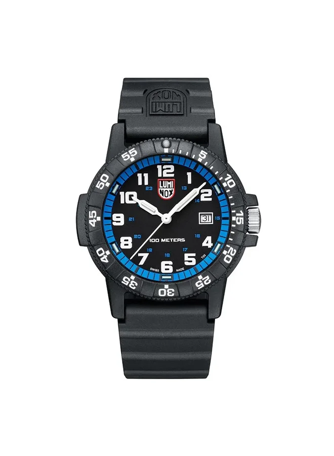 لومينكس ساعة يد رجالية بسوار بولي يوريثان بتصميم دائري . -  مم