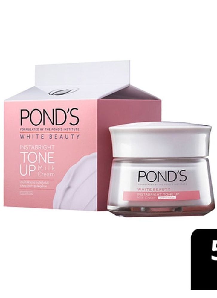 Pond's - Ponds White Beauty Tone UP Milk Facial Cream 50g - Image 1