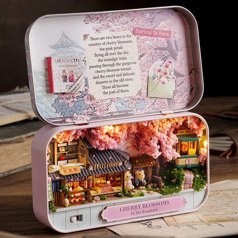Zhiqu House diy Cabin New Box Theater Dream Mirror Handmade Assembled Model House Creative Female Birthday Gift