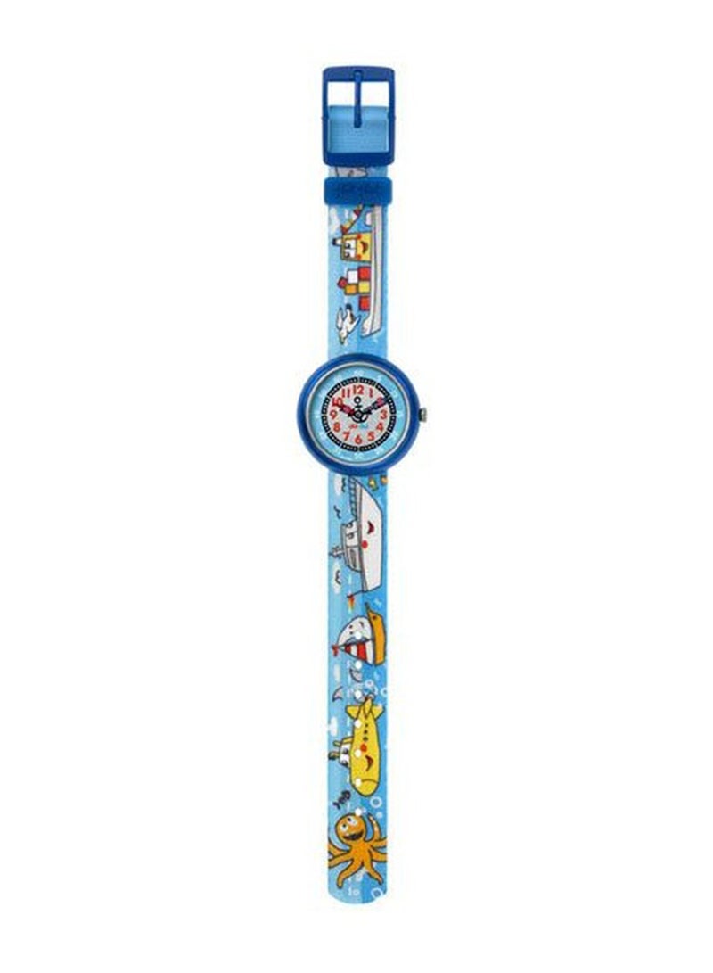 Swatch Kids Unisex Sea Anchor Quartz Movement Water Resistant Wrist Watch - 34 Mm - Image 2