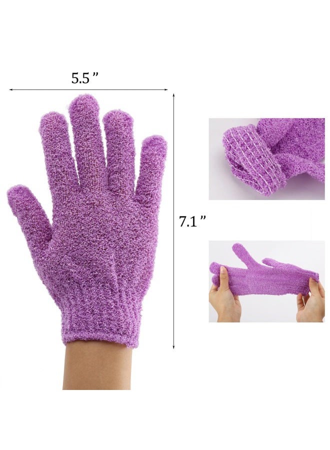 BTYMS 12 Pairs Shower Exfoliating Gloves Hand Exfoliating Glove Body Scrubber Loofah Washing Gloves for Shower, Spa, Massage and Body Scrubs, Dead Skin Cell Remover - Image 2