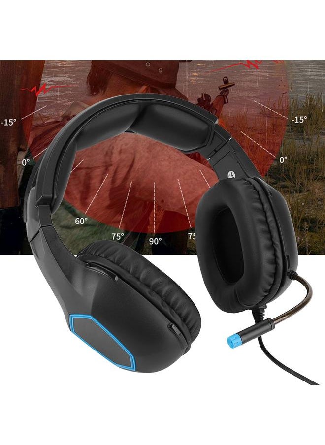 Thoraya - SADES SA818 Wired Gaming Headset Gaming Headphone for PS4 Laptop Xbox one Blacke Blue - Image 1