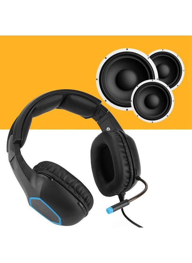 Thoraya - SADES SA818 Wired Gaming Headset Gaming Headphone for PS4 Laptop Xbox one Blacke Blue - Image 1