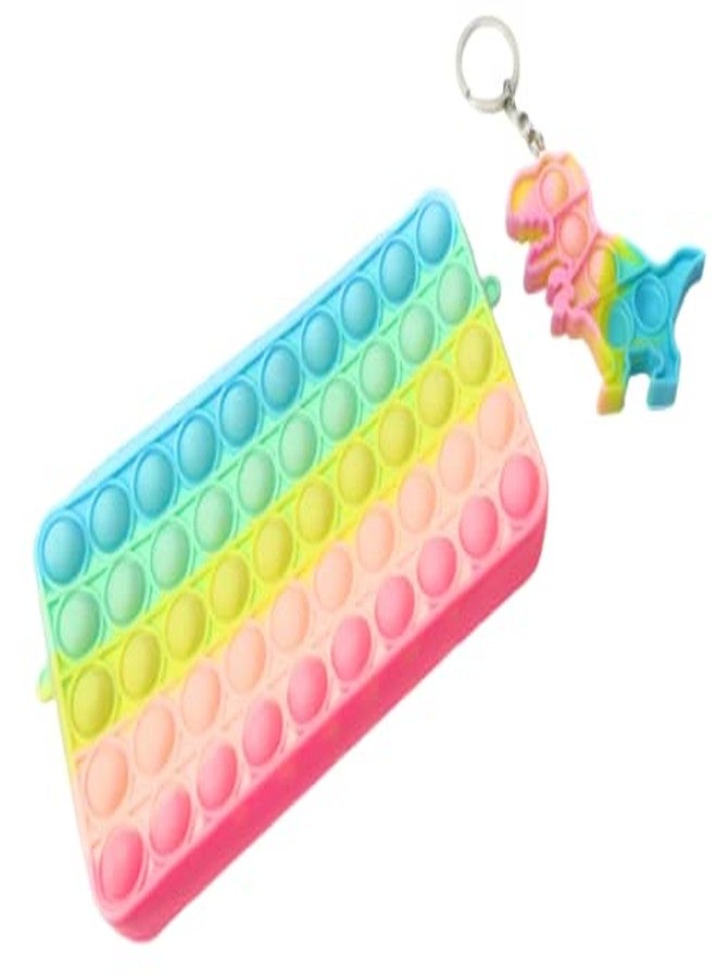 تارا13 حقيبة أقلام تيرا ١٣ للأطفال (حقيبة واحدة وسلسلة مفاتيح واحدة) حقيبة أقلام بوب إت، حقيبة للبنات، سلسلة مفاتيح لألعاب التململ للأطفال، هدايا تذكارية للأطفال، مقلمة للأطفال - Image 1