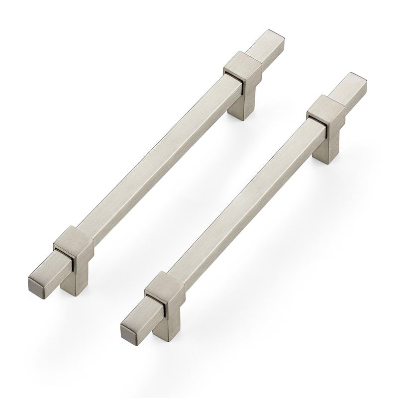 Ravinte Decor 10 Pack Brushed Nickel Cabinet Handles 5 Hole Center Cabinet Pulls Drawer Pulls Cabinet Hardware Kitchen Handles for Cabinets - Image 2