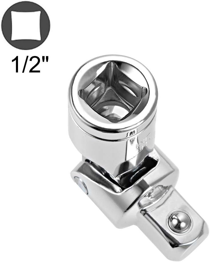 uxcell 1/2 Inch Drive Spring Loaded Universal Joint Socket, Cr-V - Image 2