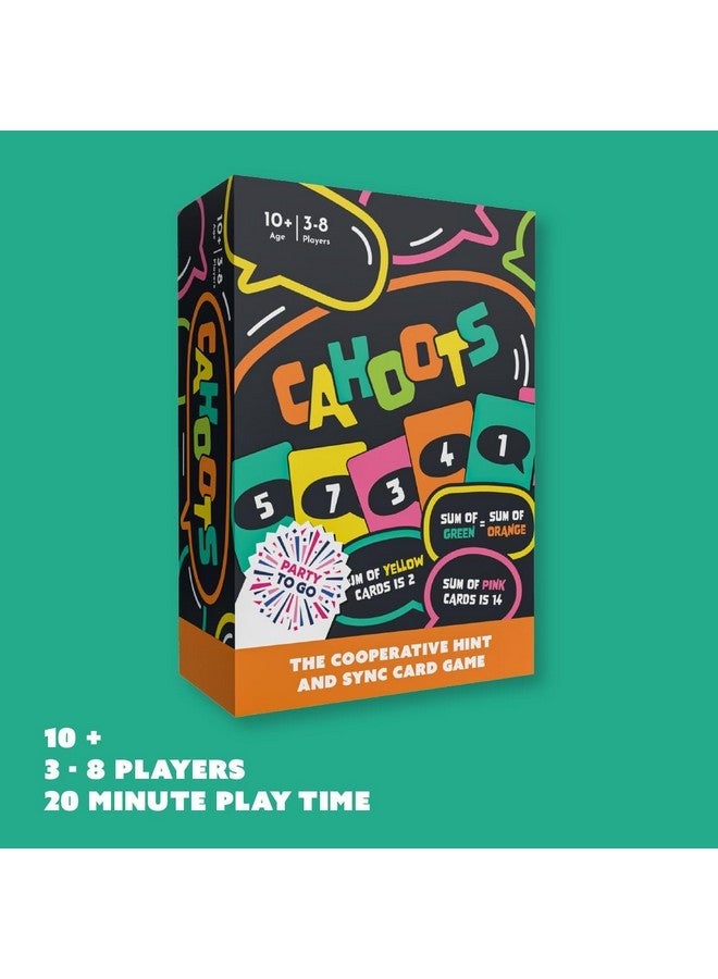 Gamewright - Party to Go - Cahoots Cooperative Hint and Sync Card Game - Image 2
