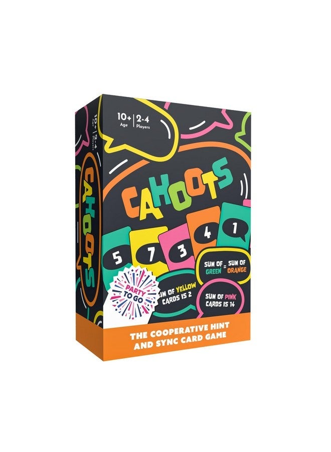 Gamewright - Party to Go - Cahoots Cooperative Hint and Sync Card Game - Image 1
