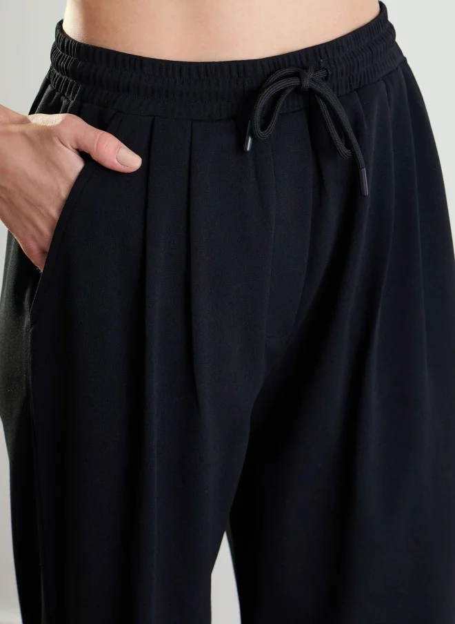 ساسافراس High-Rise Black Jogger Trousers for Women