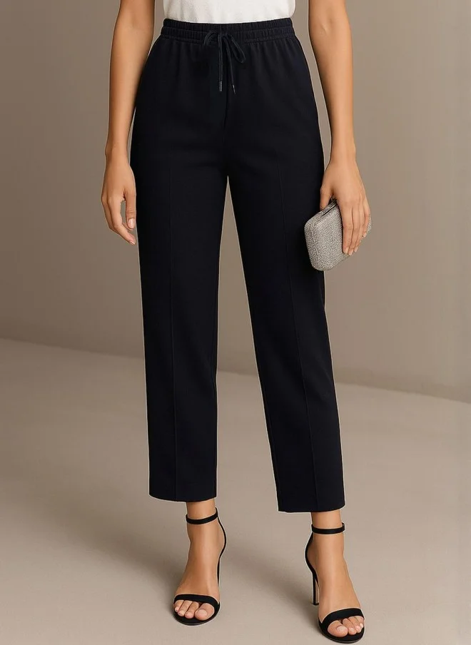 ساسافراس High-Rise Black Jogger Trousers for Women