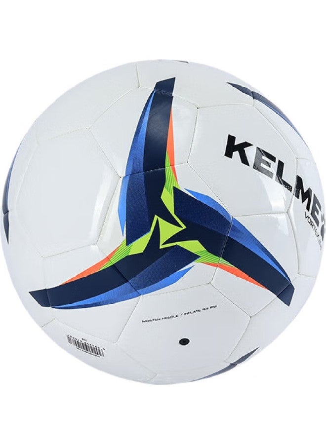 Kelme Machine-Stitched Soccer Ball For Training, Matches, And Youth Development, Adult Standard Size 5 Ball, White And Blue, Size 5 - Image 2