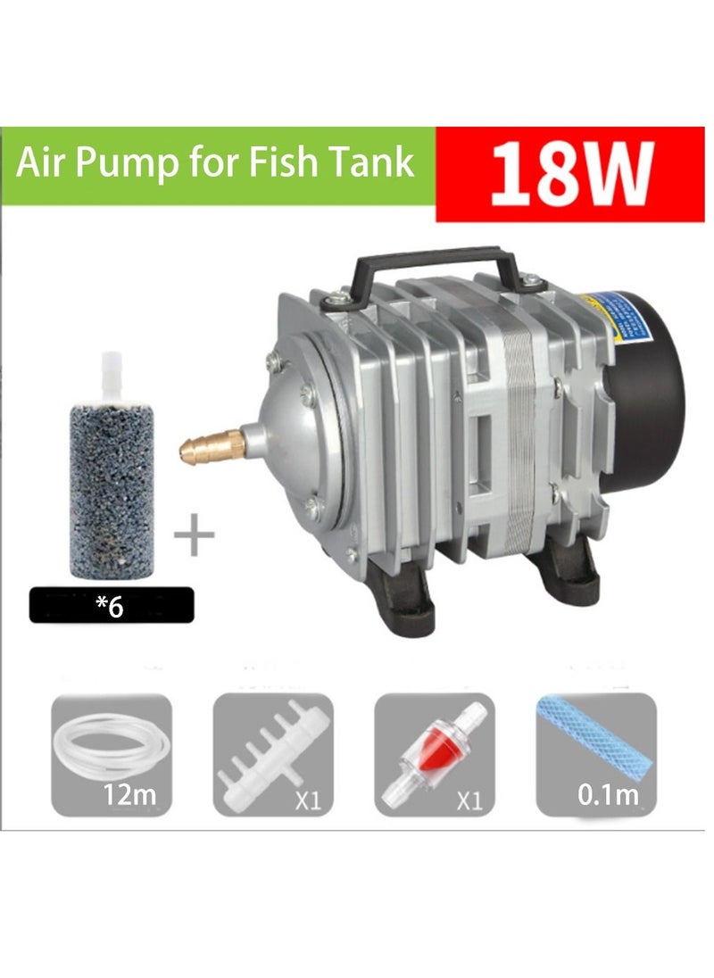 RESUN - ACO-001 18W Powerful Air Pump with Multiple Accessories for Fish Tanks Ponds Hydroponics Systems Fish Tanks - Image 1