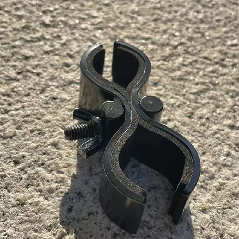Eight-shaped clip telescope flashlight clip outdoor metal accessories clamp multi-function bracket - Image 4