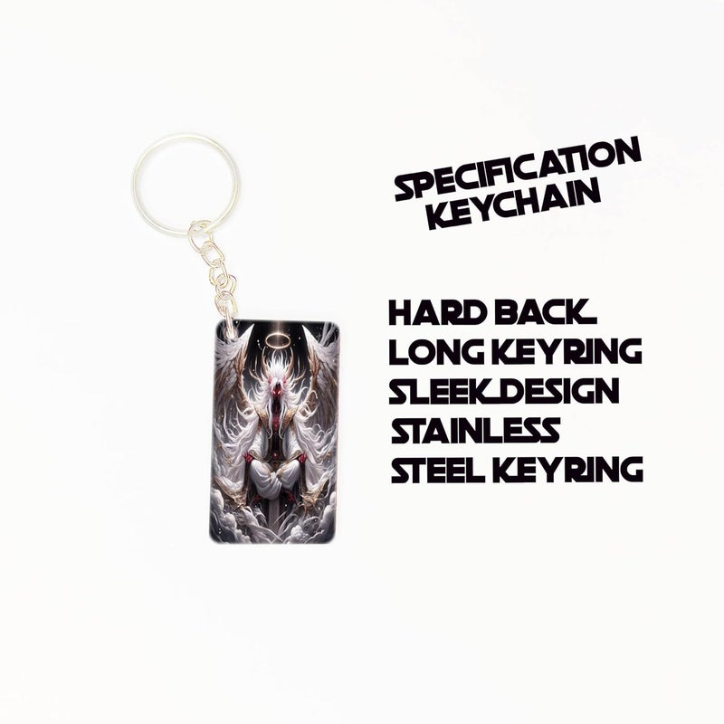 OUTFITQUE Premium Pack of 2 Anime288 Printed Long Keychain For Bike Scooty Car MDF Keyholder