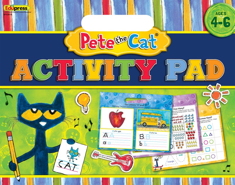 Edupress Pete The Cat Activity Pad (EP62018) Medium - Image 1