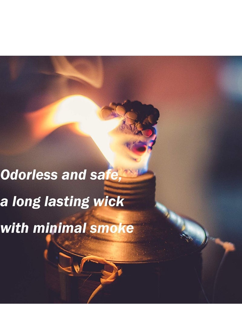 KASTWAVE 12Pcs Long Lasting Tiki Fiberglass Replacement Wick for Outdoor Torch Patio Lighting Garden Lamp Oil Lamp DIY Lighting Candle Replacement Wick - Image 4