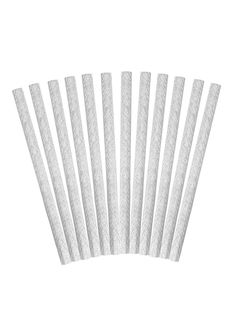 KASTWAVE 12Pcs Long Lasting Tiki Fiberglass Replacement Wick for Outdoor Torch Patio Lighting Garden Lamp Oil Lamp DIY Lighting Candle Replacement Wick - Image 1