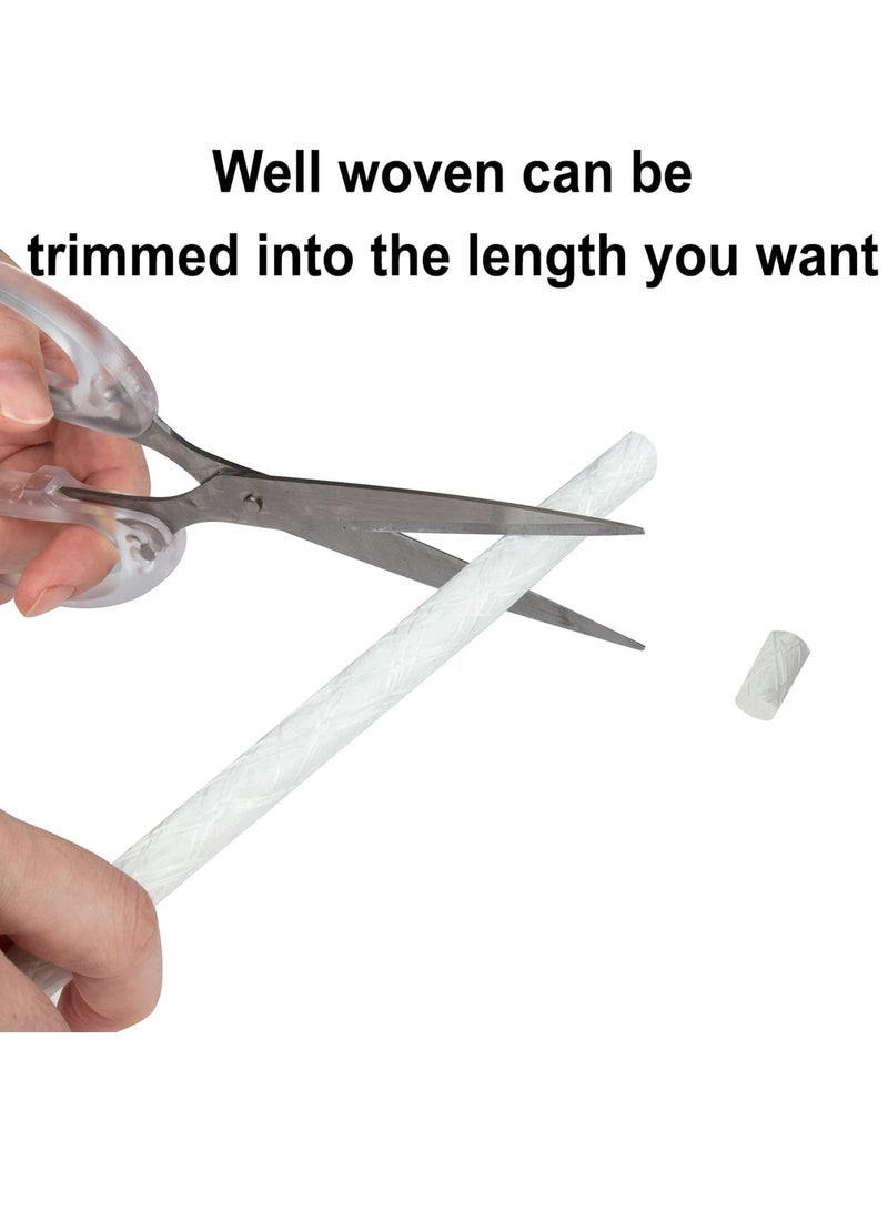 KASTWAVE 12Pcs Long Lasting Tiki Fiberglass Replacement Wick for Outdoor Torch Patio Lighting Garden Lamp Oil Lamp DIY Lighting Candle Replacement Wick - Image 5