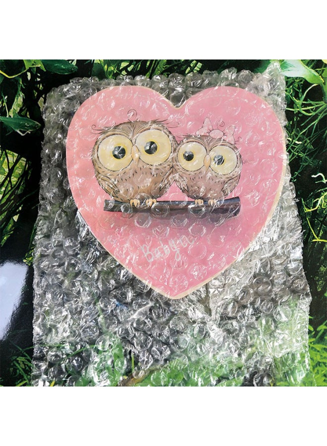 Ten Billion Wooden Deciduous Teeth Box Baby Deciduous Teeth Storage Wooden Box Color Printing Fetal Hair Deciduous Teeth Wooden Box Wholesale-Color:English Heart Hat  - Image 3