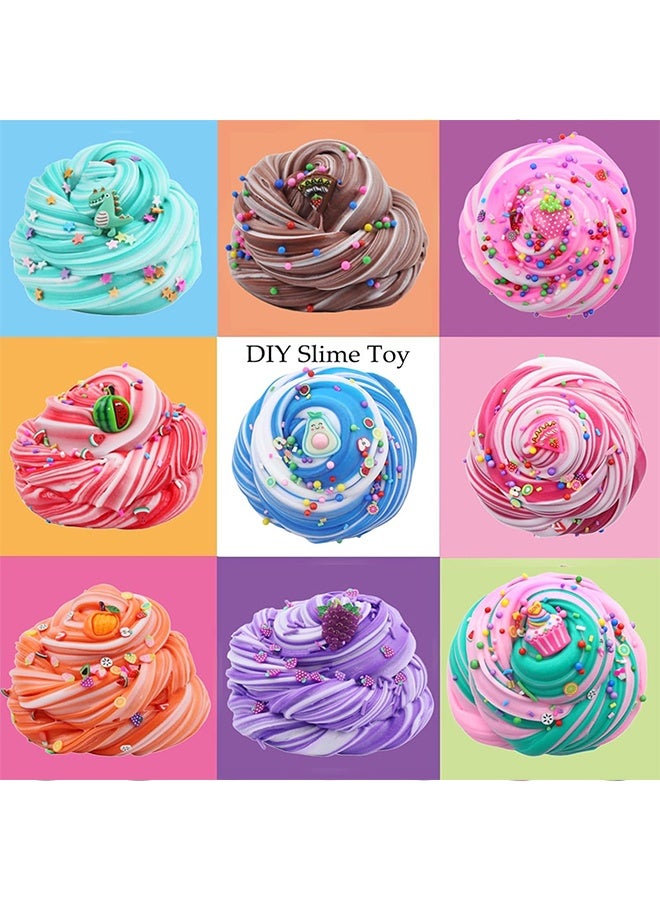 Beauenty 34pc Butter Slime Kit - DIY Slime for Kids, Two-Toned Colorful Slime with Trinkets, Stress Relief Toys, Party Favors, Giveaways, and Stocking Stuffers for Boys & Girls Ages 6-12 - Image 2