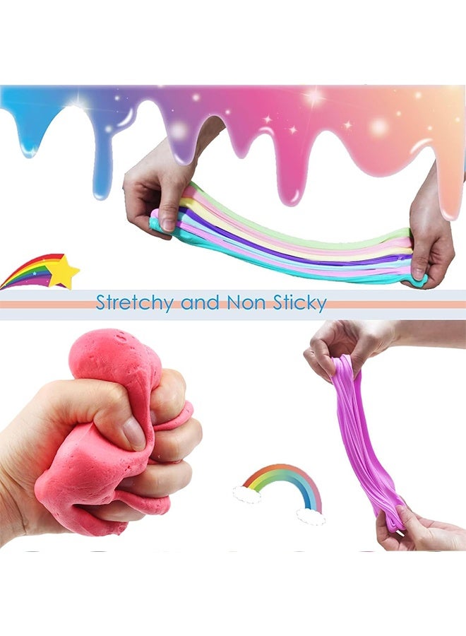 Beauenty 34pc Butter Slime Kit - DIY Slime for Kids, Two-Toned Colorful Slime with Trinkets, Stress Relief Toys, Party Favors, Giveaways, and Stocking Stuffers for Boys & Girls Ages 6-12 - Image 5