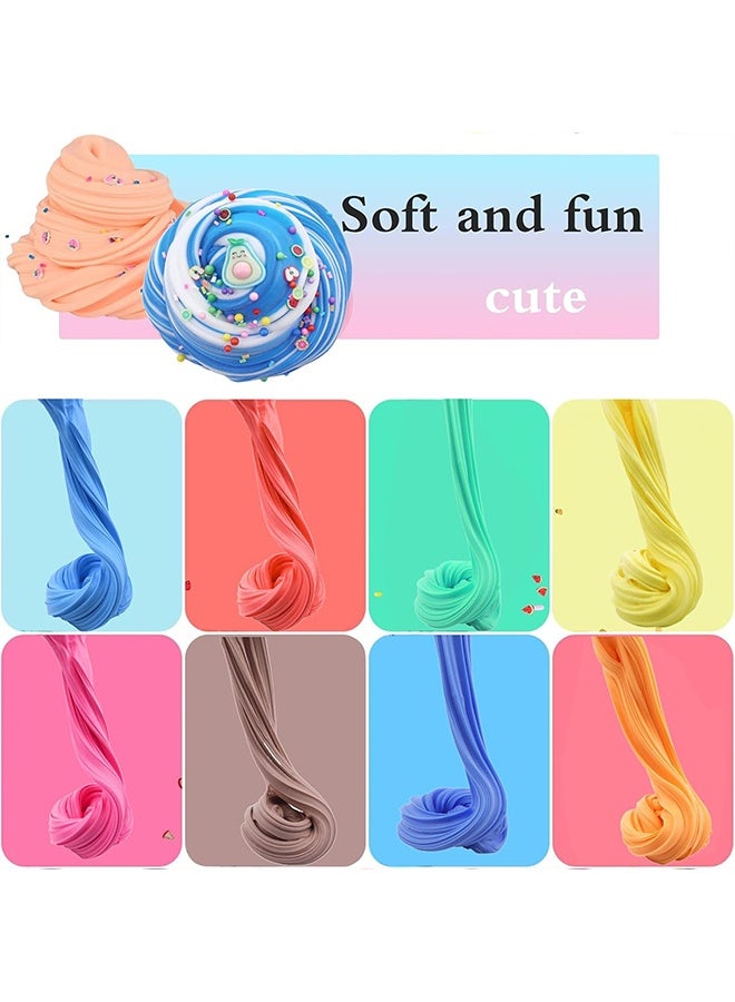 Beauenty 34pc Butter Slime Kit - DIY Slime for Kids, Two-Toned Colorful Slime with Trinkets, Stress Relief Toys, Party Favors, Giveaways, and Stocking Stuffers for Boys & Girls Ages 6-12 - Image 4