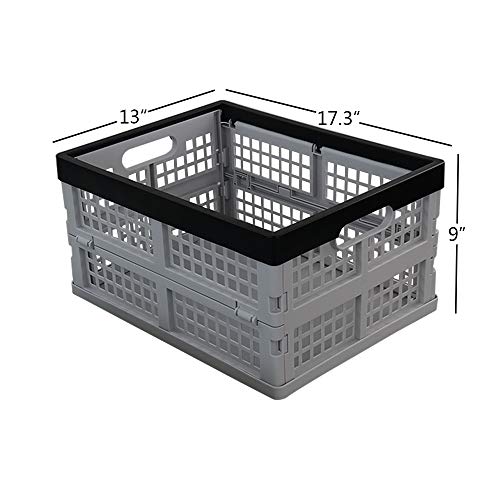 Eagrye 32 L Collapsible Storage Crate, Folding Storage Crates, Set of 3 - Image 3