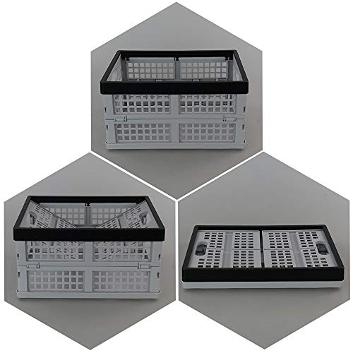 Eagrye 32 L Collapsible Storage Crate, Folding Storage Crates, Set of 3 - Image 5