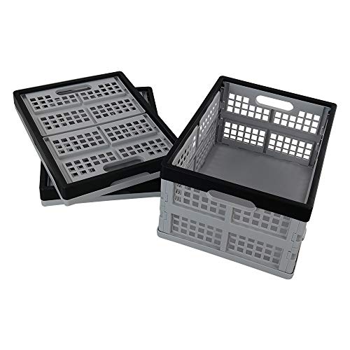 Eagrye 32 L Collapsible Storage Crate, Folding Storage Crates, Set of 3 - Image 2