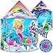 W&O WO Musical Mermaid Tent with UnderTheSea Button  Captivating Pop Up Tent for Girls  Perfect for Indoor  Outdoor Play - Image 4