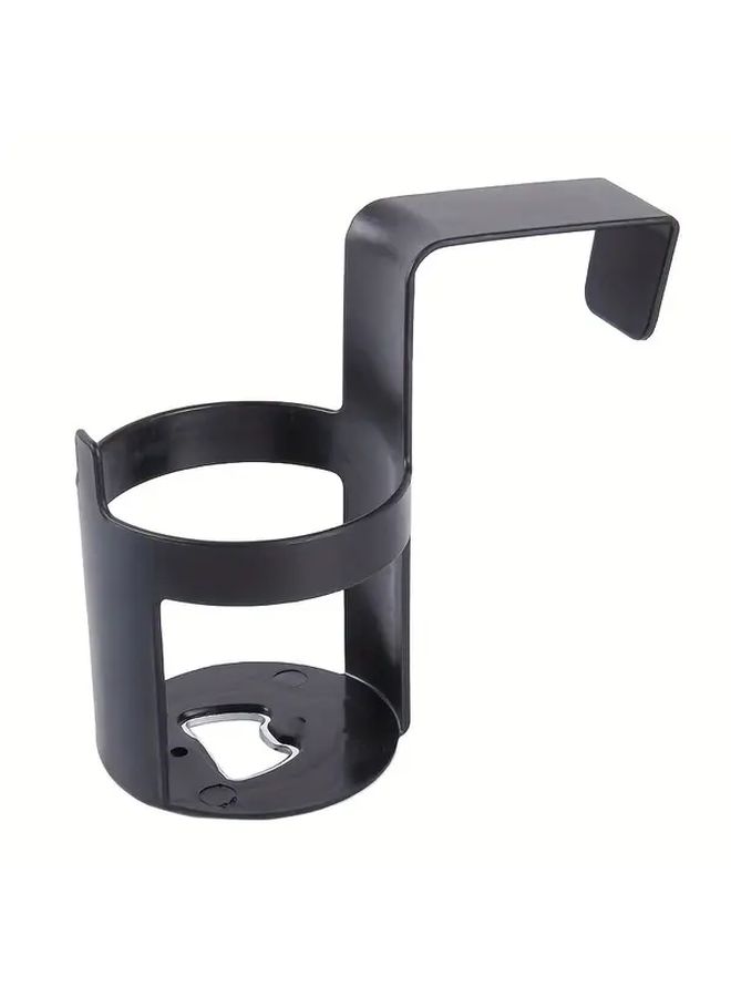 2 Pack Black Plastic Hanging Cup Holder Universal Car Interior Organizer Hand Bottle Holder Bathroom Accessories With Secure Grip Space Saving Design - Image 5