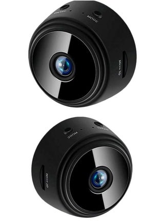 WiFi Mini Magnetic A9 Wireless 2 PACK of  cameras full HD 1080P Small Portable Round Camera, Indoor Security Camera , Motion Detection, Instant Notifications Night Vision Camera - pzsku/ZC5644BFE03AED213BA84Z/45/1744544659/d29ba830-e4e6-4e8e-a346-da1a607c20d2