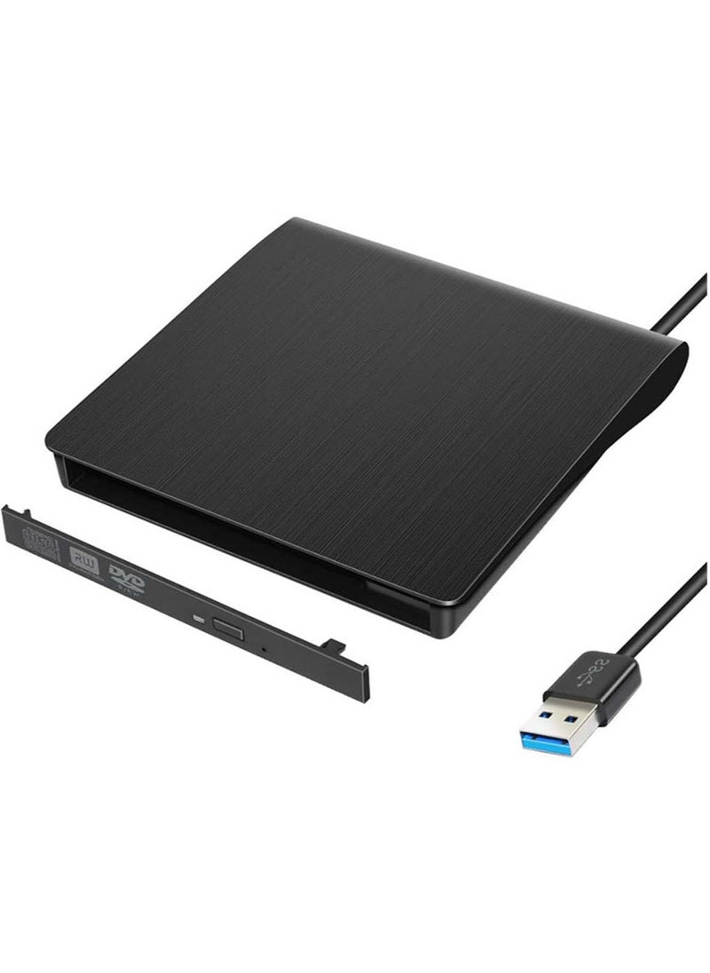 Generic - External CD/DVD Drive for Laptop USB 3.0 CD/DVD Player Portable +/-RW Burner CD ROM Reader Rewriter Writer Disk Duplicator Compatible with Laptop Desktop PC Windows Apple Mac Pro Macbook Linux - Image 1