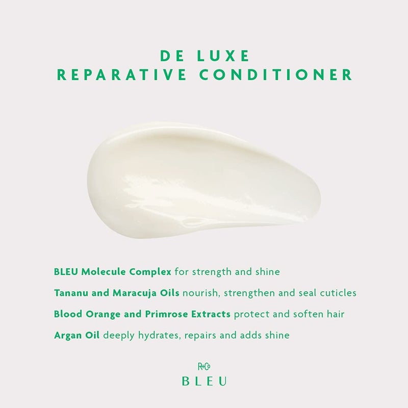 R+Co BLEU De Luxe Reparative Conditioner â€“ Luxury Hydrating and Nourishing Hair Treatment for Repair and Restoration â€“ Sulfate-Free, Paraben-Free, Vegan-Friendly Formula, 6.8 oz - Image 3