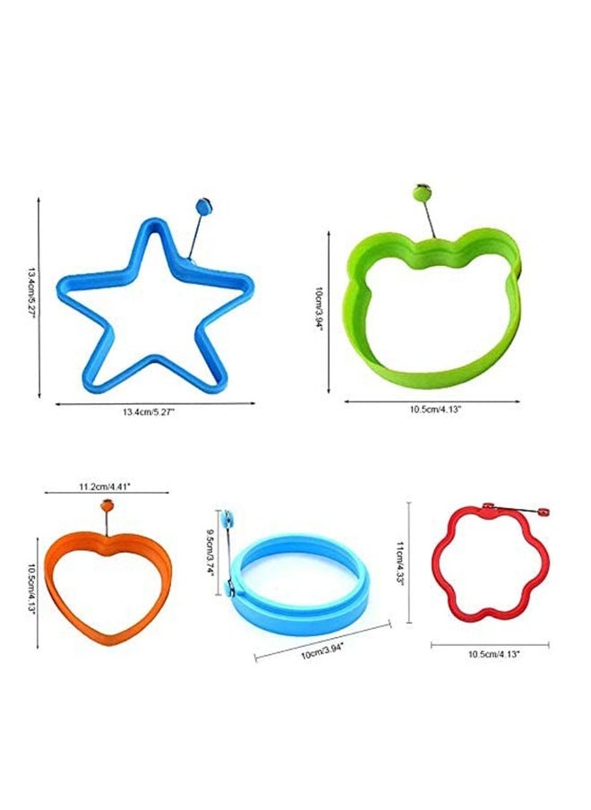 Generic - Egg Ring, Fried Egg Mold, Egg Separator, Silicone Non-Stick Egg Shaper Ring with Egg and Pancake Non Stick Cooking Tool, Kitchen Cooking Tools - Image 1