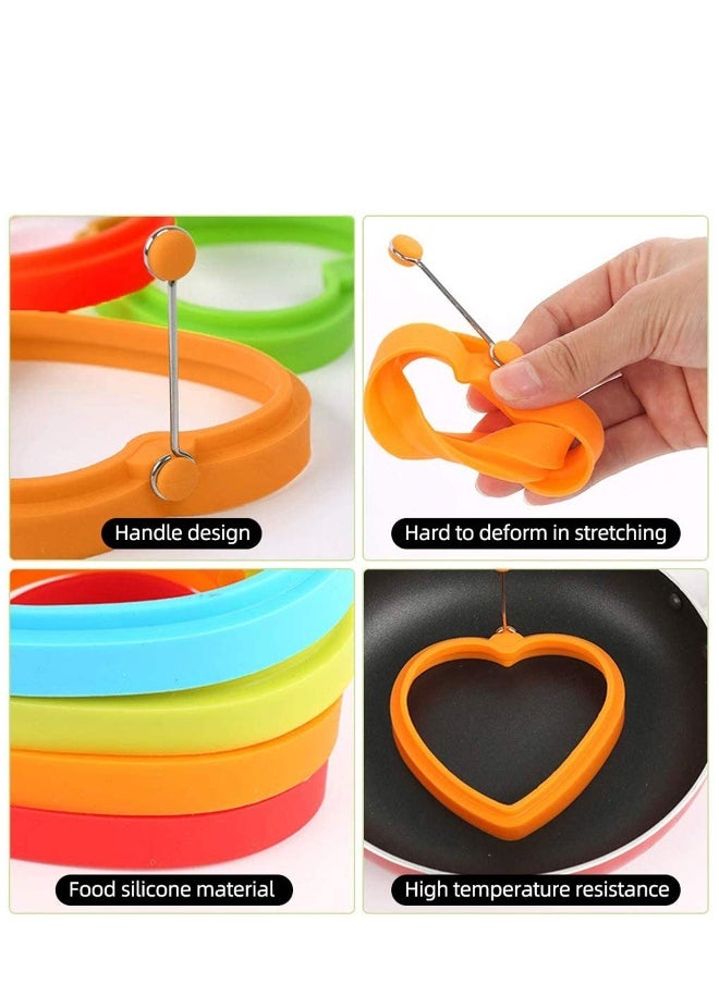Generic - Egg Ring, Fried Egg Mold, Egg Separator, Silicone Non-Stick Egg Shaper Ring with Egg and Pancake Non Stick Cooking Tool, Kitchen Cooking Tools - Image 1