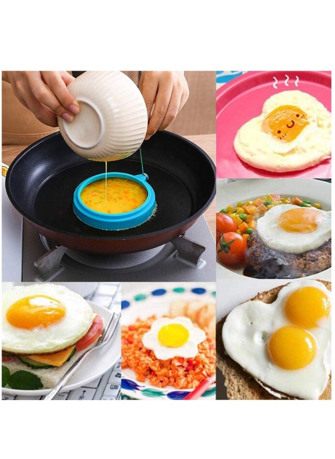 Generic - Egg Ring, Fried Egg Mold, Egg Separator, Silicone Non-Stick Egg Shaper Ring with Egg and Pancake Non Stick Cooking Tool, Kitchen Cooking Tools - Image 1