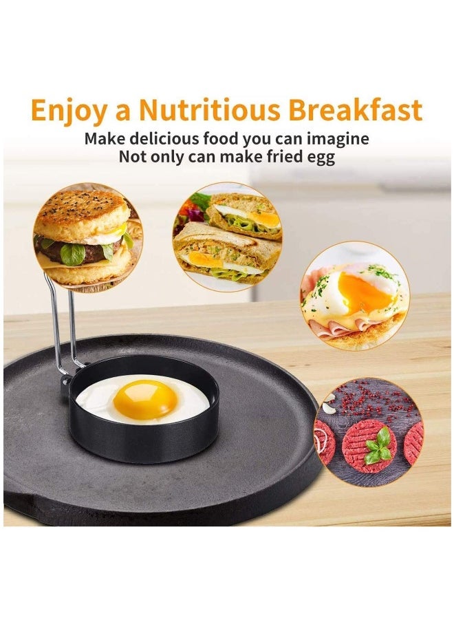 Generic - Egg Ring, Fried Egg Mold, Egg Separator, Silicone Non-Stick Egg Shaper Ring with Egg and Pancake Non Stick Cooking Tool, Kitchen Cooking Tools - Image 1