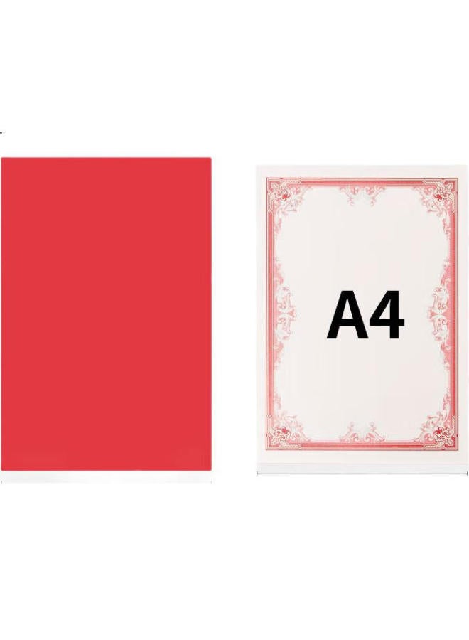 Dsb (Dishibi) Aolisian Recitation Folder, A4 Contract Edition, Speech Folder, Red File Folder, Speech Outline, Host Speech Folder Cover [With 2 Inner Pages] 50864 - Image 3