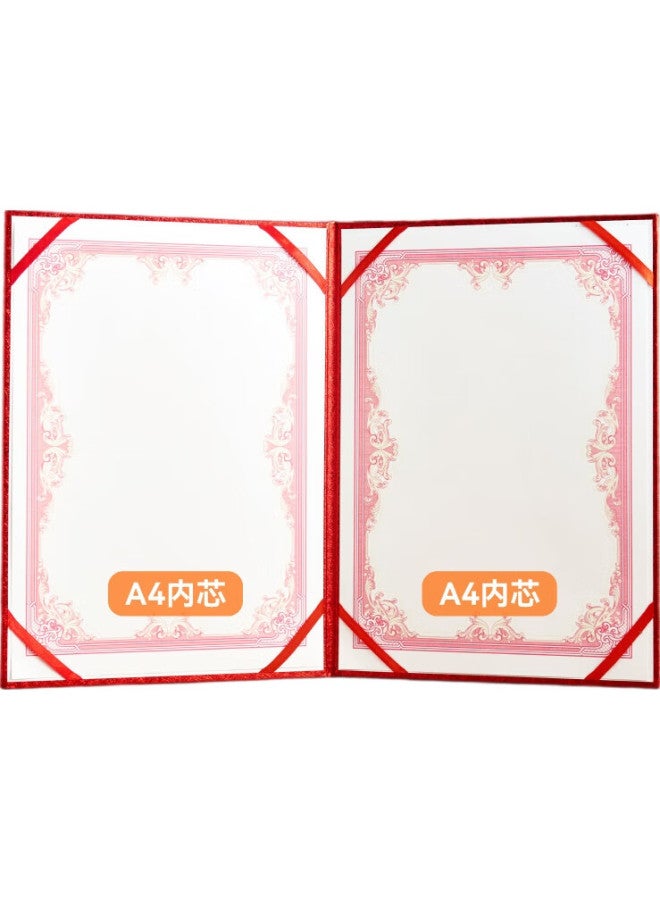 Dsb (Dishibi) Aolisian Recitation Folder, A4 Contract Edition, Speech Folder, Red File Folder, Speech Outline, Host Speech Folder Cover [With 2 Inner Pages] 50864 - Image 1