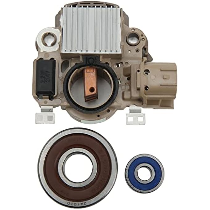 Brilluxa Alternator Rebuild Kit, Regulator Brushes Bearings Set, Compatible with Honda Civic L4 1.8L R18A1 2006-2011, 31150 RNA A01 Voltage Stabilizer, Alternator Repair Replacement Kit - Image 1