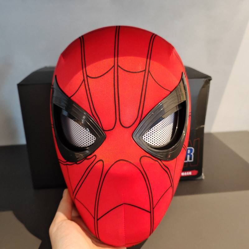 Christmas Spiderman Headgear Movable Eyes Nano Adult Children Mask Toy Male Miles Cos - Image 3