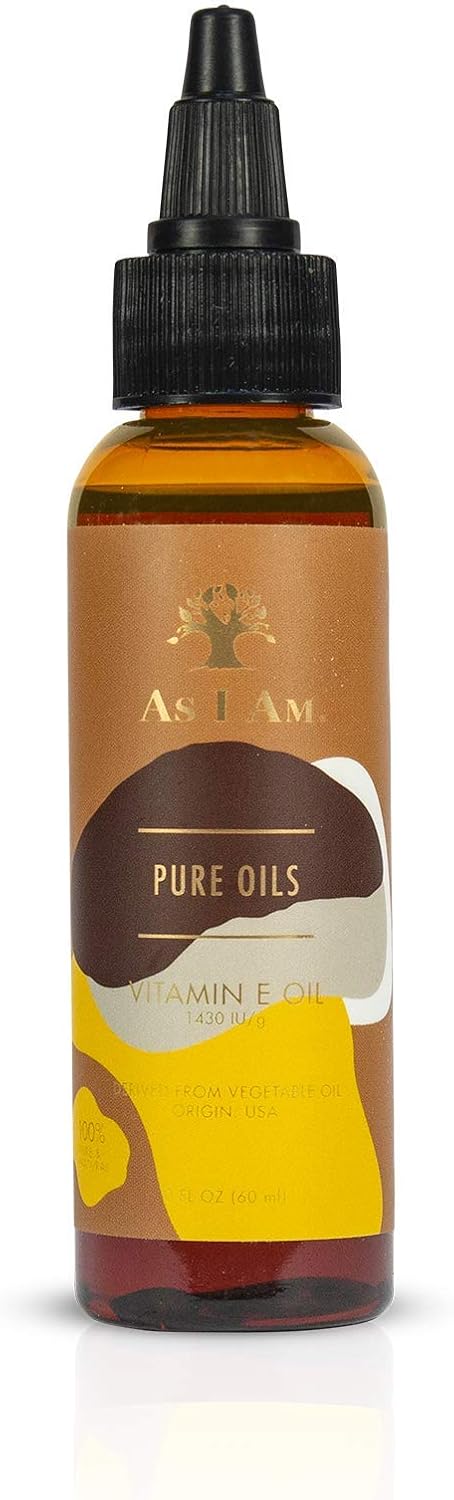 As I Am Pure Oils Vitamin E Oil  2 Ounce  100 Pure DAlpha Tocopherol  Super AntiOxidant  Fights Free Radicals  Prevents UV Damage  Preserves Collagen and Elastin  Fights Aging Process