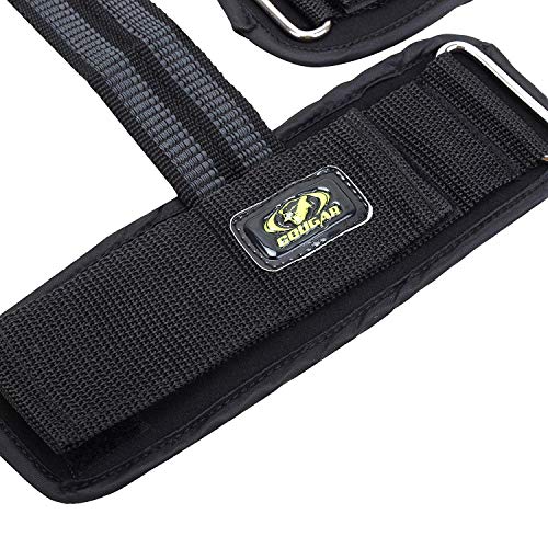 Cougar Weight Lifting Straps for Gym Workout – Padded Cotton Wrist Straps for Deadlift, Strength Training & Bodybuilding – Heavy Duty Pro Grip Support for Men & Women (1 Pair, Black) - Image 3