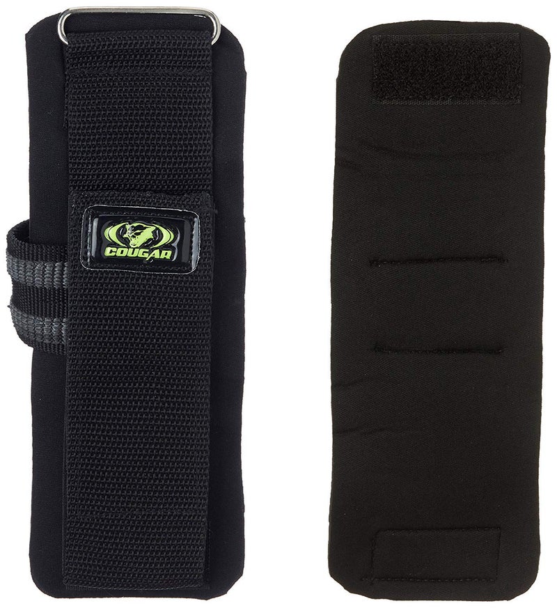 Cougar Weight Lifting Straps for Gym Workout – Padded Cotton Wrist Straps for Deadlift, Strength Training & Bodybuilding – Heavy Duty Pro Grip Support for Men & Women (1 Pair, Black) - Image 4