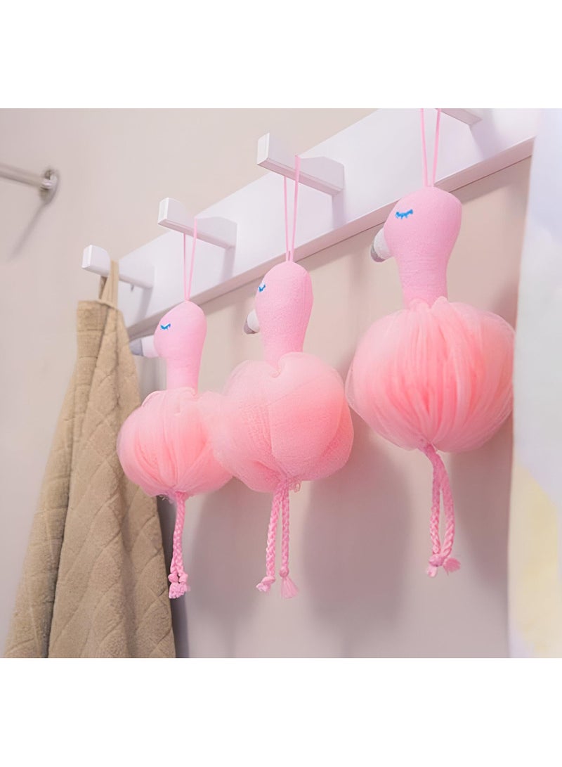 Fun Flamingo Loofah For Kids 1PCS - Image 1