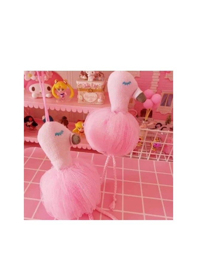 Fun Flamingo Loofah For Kids 1PCS - Image 2