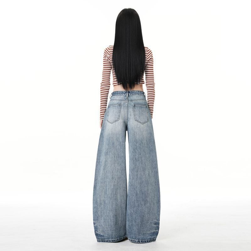 Unisex Classic Denim Jeans Loose Fit Daily Outdoor Wear - Image 5