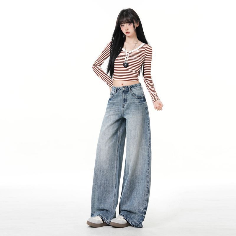 Unisex Classic Denim Jeans Loose Fit Daily Outdoor Wear - Image 3