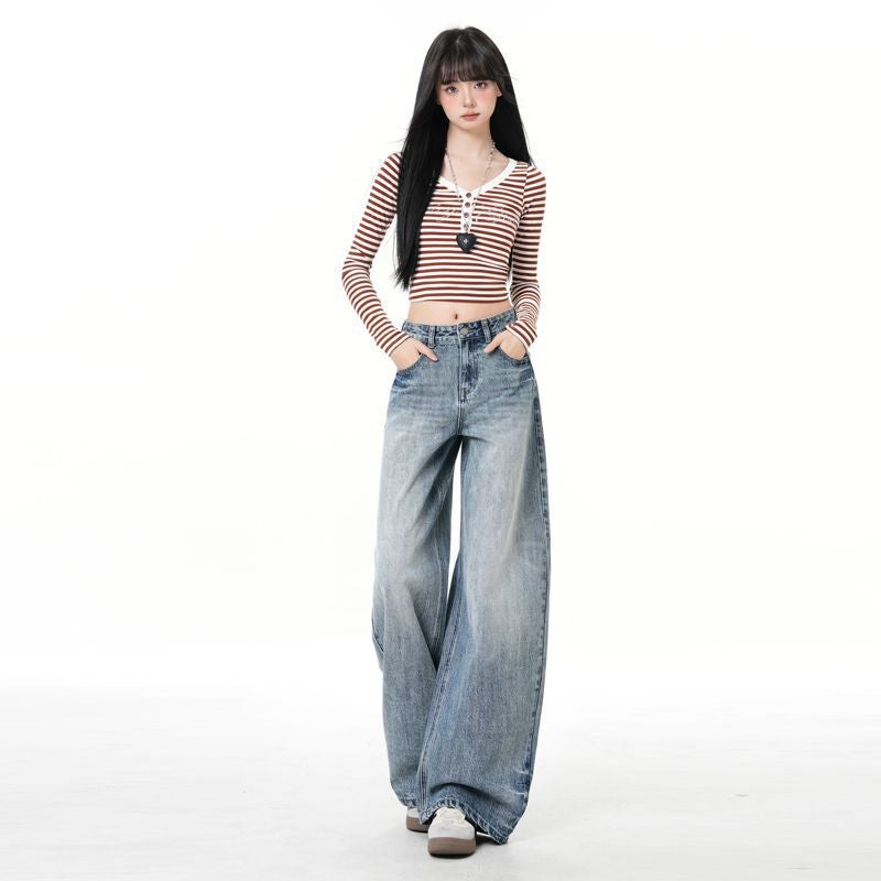 Unisex Classic Denim Jeans Loose Fit Daily Outdoor Wear - Image 4
